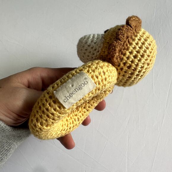 Cheengoo Lion Ring Crocheted Rattle - Picture 5 of 7
